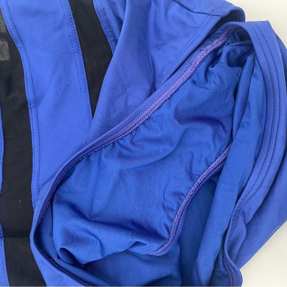 CALVIN KLEIN Swimsuit Color Block Mesh Bandeau Neck Tie Swim Beach Size 12 NWT - Picture 11 of 14